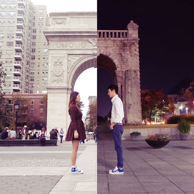 amor a distancia koreanos collage fotos