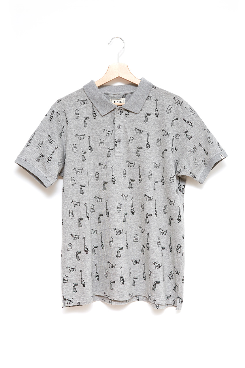 Polo-Salty-Grey-Melange Polo-Salty-Grey-Melange