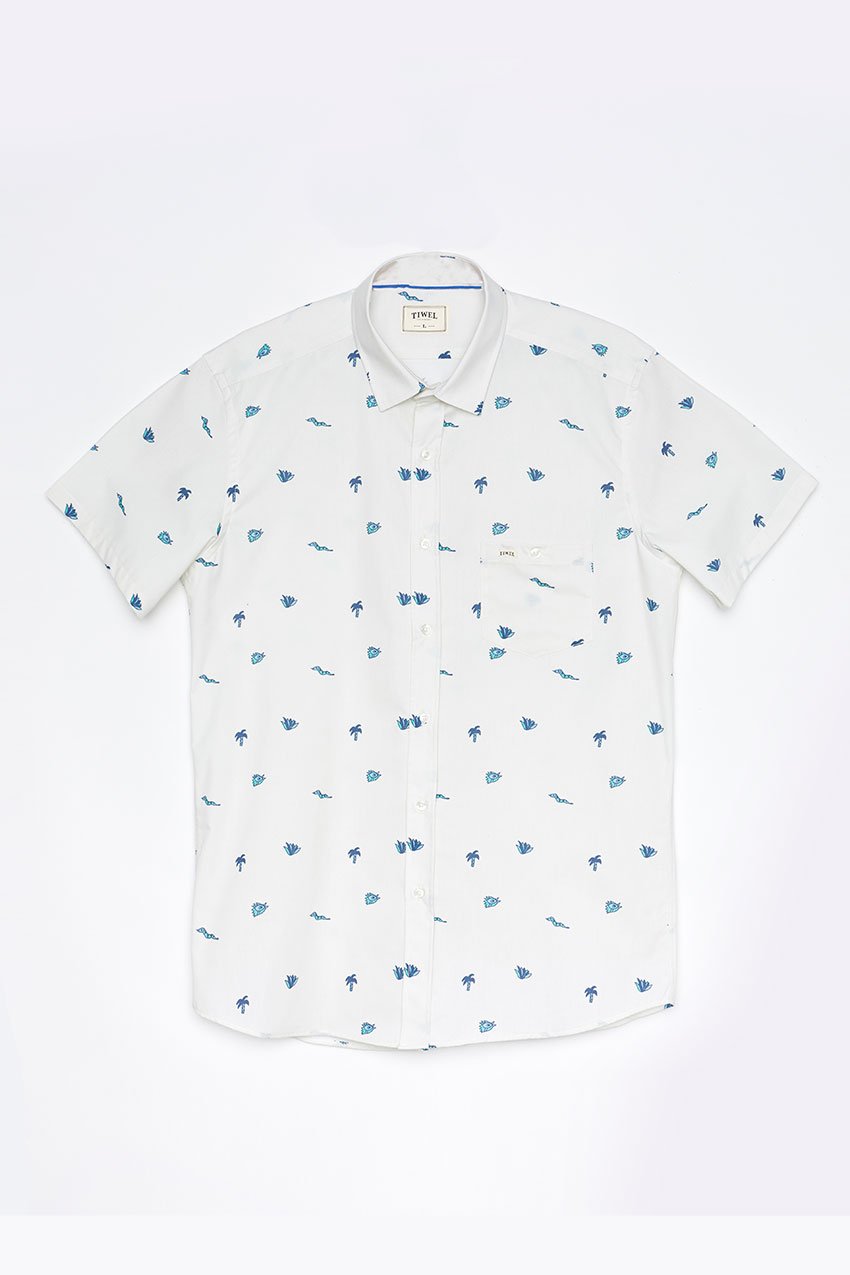 Camisa Addu Tiwel off white Camisa Addu Tiwel off white