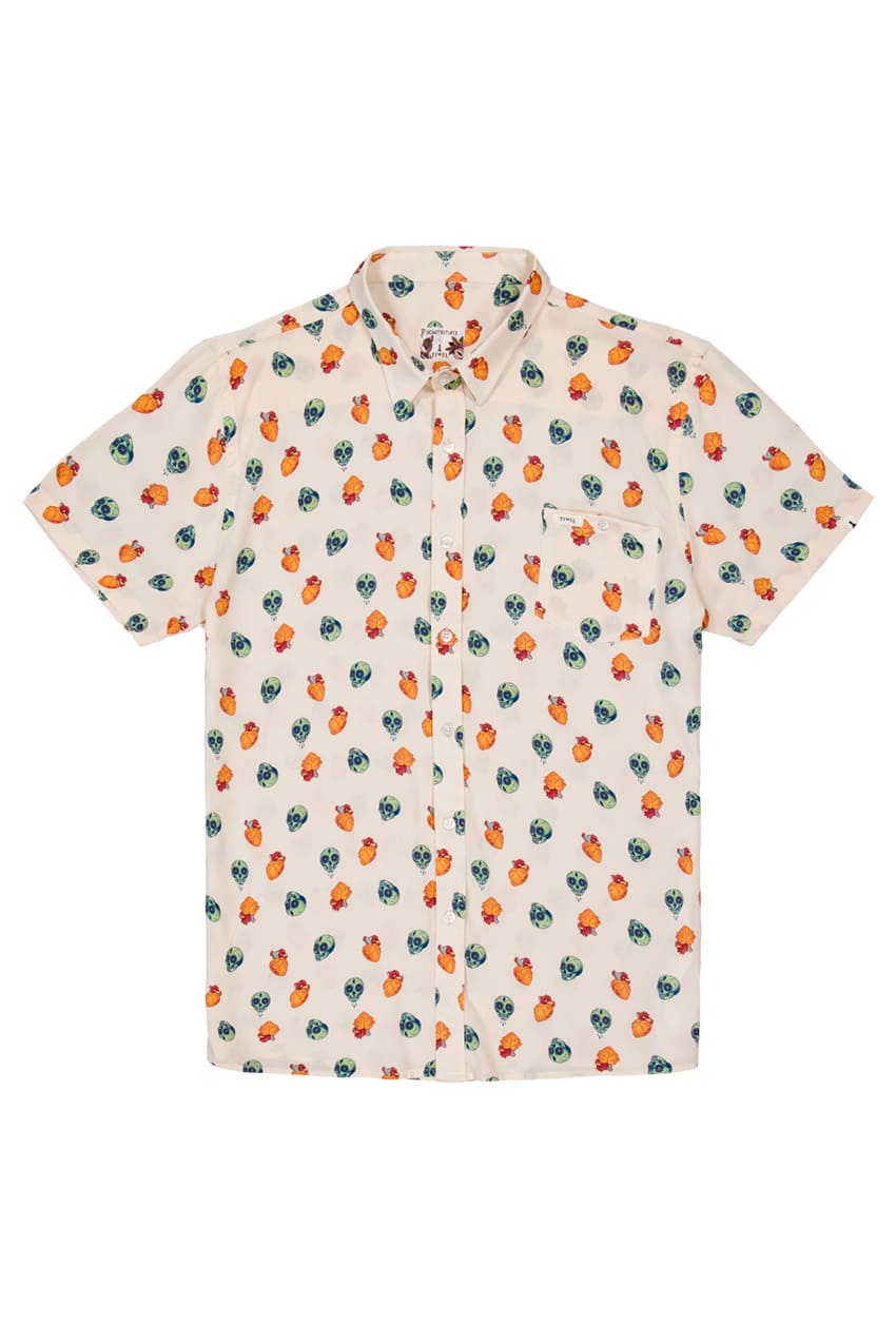 Camisa Boa Mexico by Boa Mistura beige 01 Camisa Boa Mexico by Boa Mistura beige 01