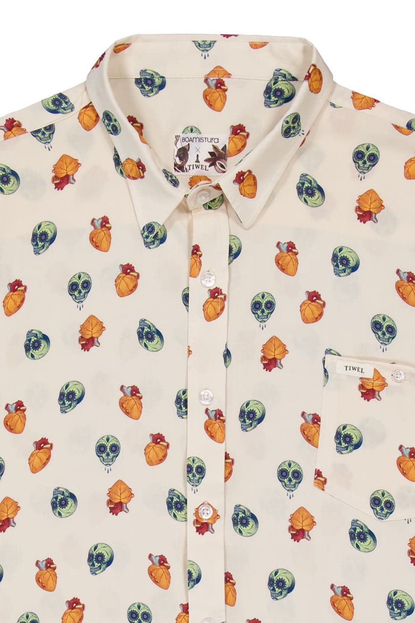 Camisa Boa Mexico by Boa Mistura beige 06 Camisa Boa Mexico by Boa Mistura beige 06