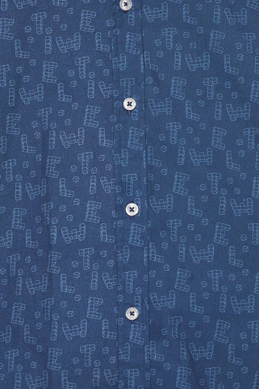 Camisa Cubix David Sanchez Brigade Blue 03 Camisa Cubix David Sanchez Brigade Blue 03