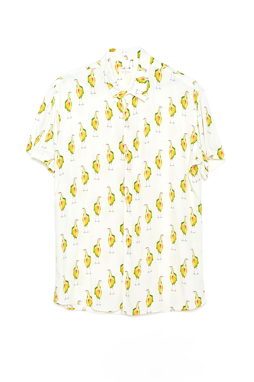 Camisa Garzas Tiwel off white Camisa Garzas Tiwel off white