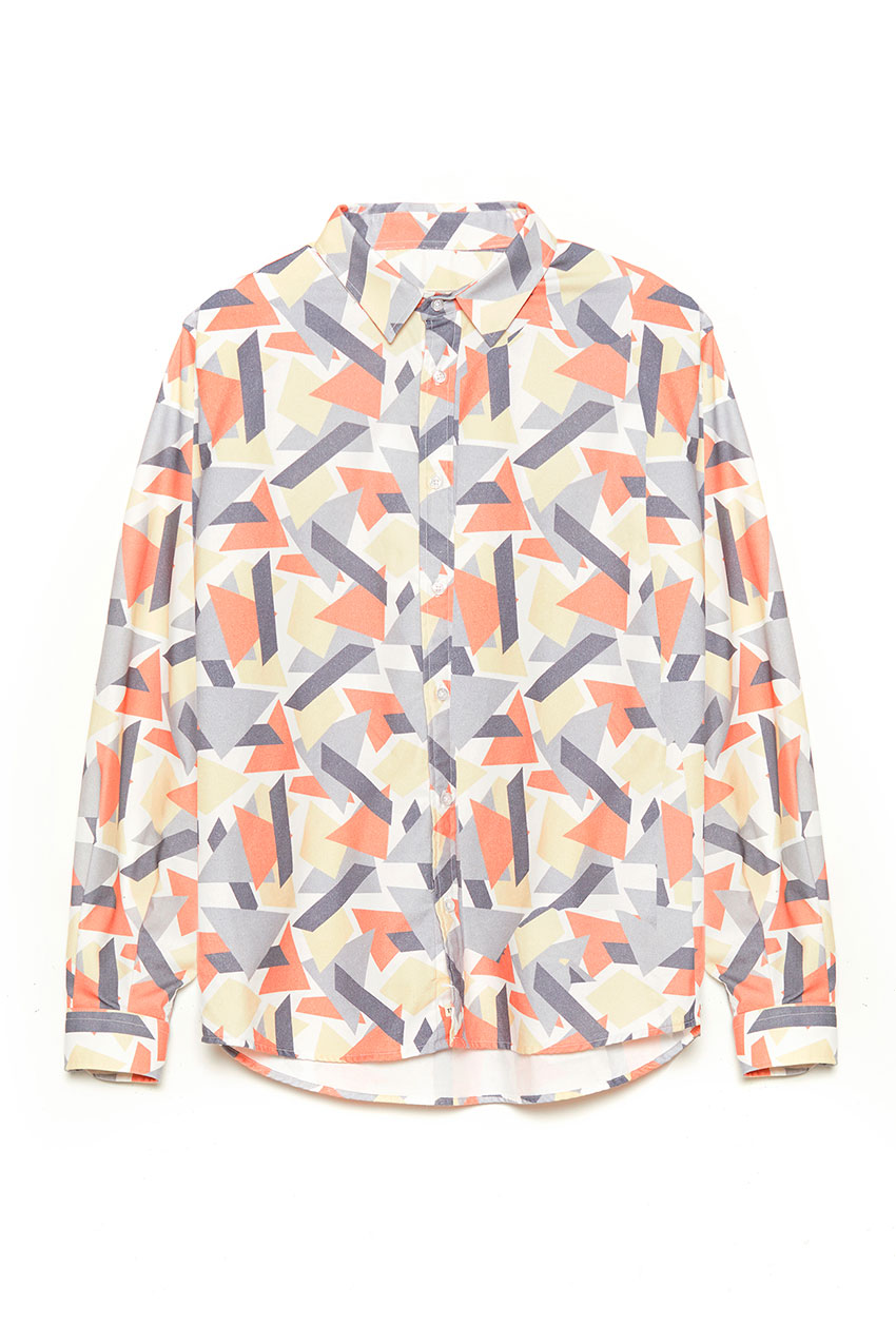 Camisa Geo Bright White 01 Camisa Geo Bright White 01