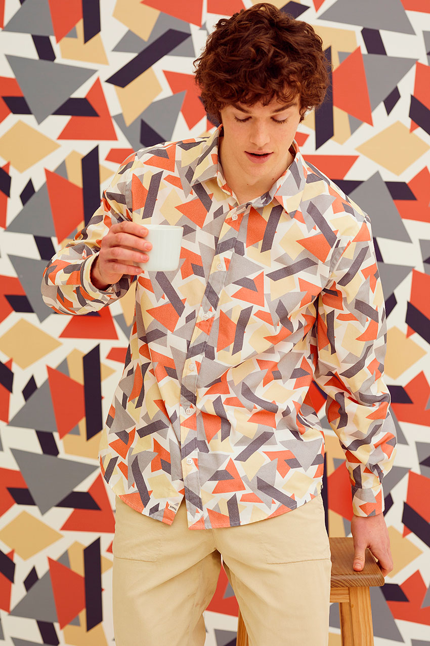 Camisa Geo Bright White 03 Camisa Geo Bright White 03