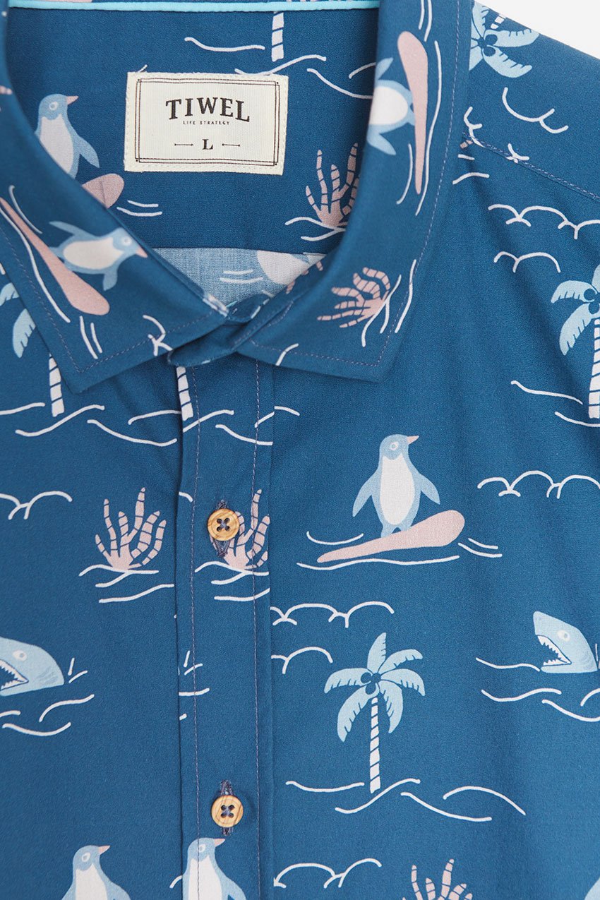 Camisa Honolulu Tiwel deep water 01 Camisa Honolulu Tiwel deep water 01