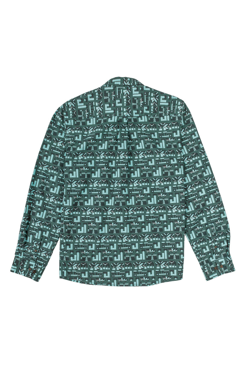 Camisa Keya Tama Slowly Sea Spray Green 02 Camisa Keya Tama Slowly Sea Spray Green 02