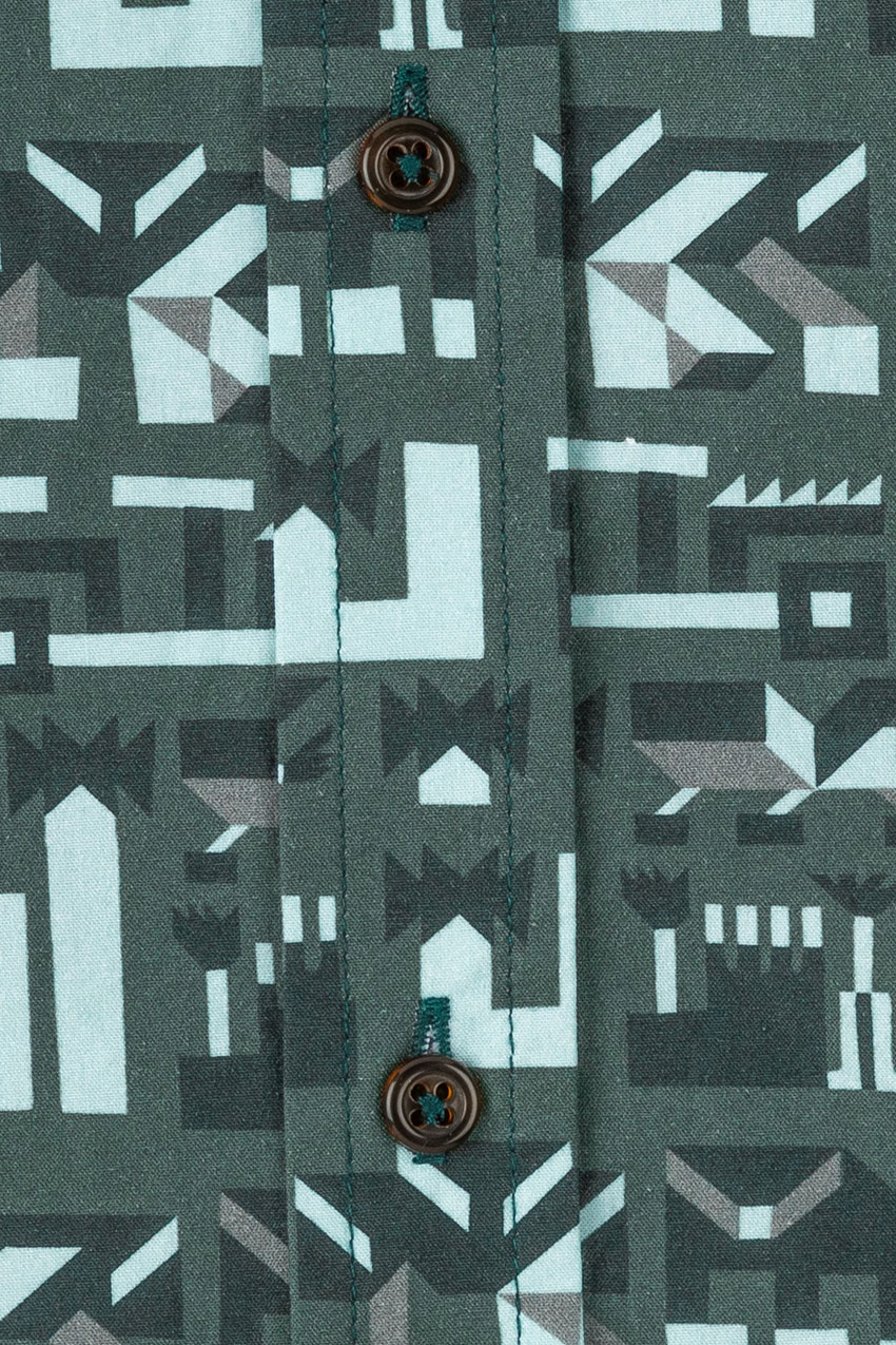 Camisa Keya Tama Slowly Sea Spray Green 07 Camisa Keya Tama Slowly Sea Spray Green 07