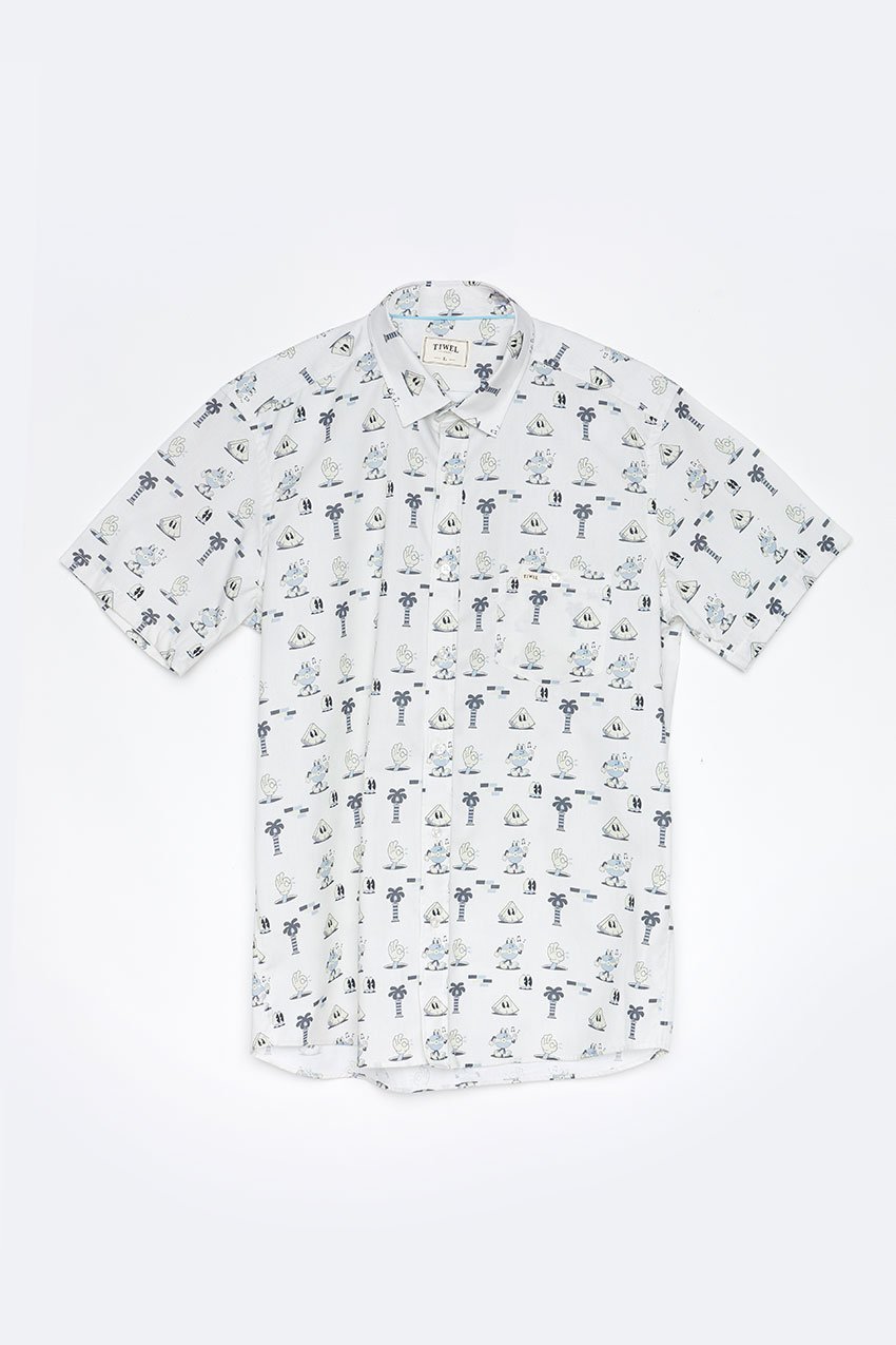 Camisa Mells Tiwel Yeye Weller off white Camisa Mells Tiwel Yeye Weller off white