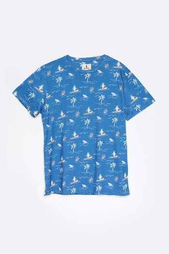 Camiseta Big Island Tiwel deep water