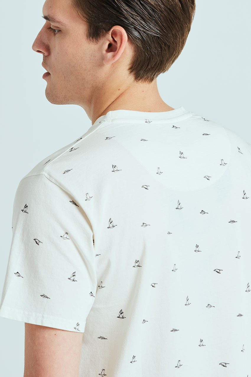 Camiseta Birds Tiwel snow white 02