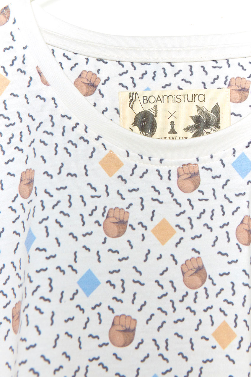 Camiseta Boa Mandela Tiwel off white 04 Camiseta Boa Mandela Tiwel off white 04