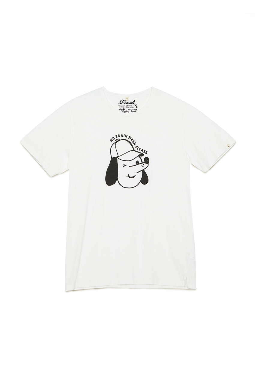 Camiseta Brain Wash Optic White 01 Camiseta Brain Wash Optic White 01