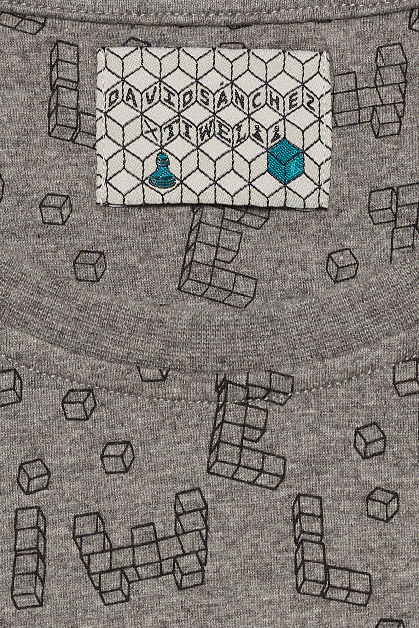 Camiseta Dice Toy David Sanchez Mid Grey Melange 02 Camiseta Dice Toy David Sanchez Mid Grey Melange 02