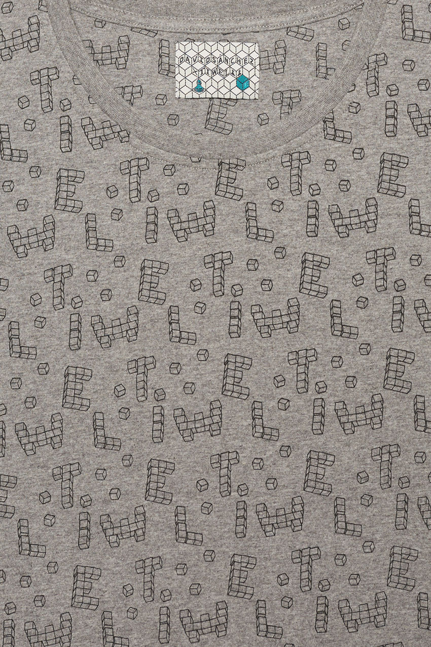 Camiseta Dice Toy David Sanchez Mid Grey Melange 03 Camiseta Dice Toy David Sanchez Mid Grey Melange 03