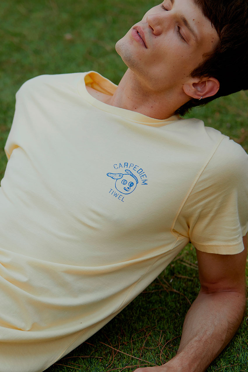 Camiseta Diem Tiwel double cream 08 Camiseta Diem Tiwel double cream 08