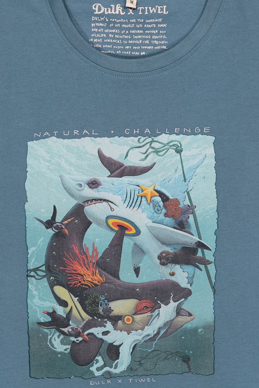Camiseta Dulk Natural Faded Blue 04 Camiseta Dulk Natural Faded Blue 04