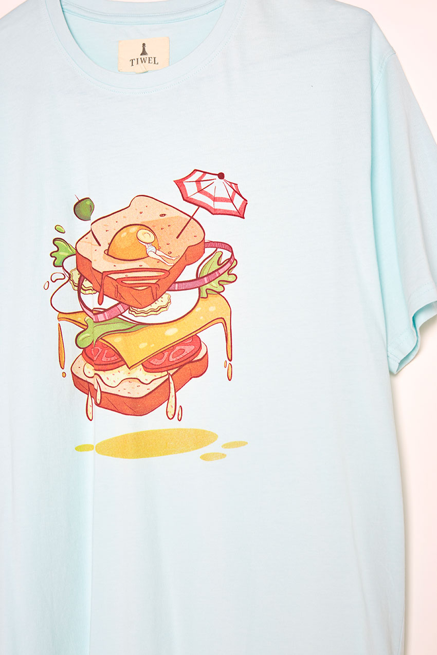 Camiseta Sandwich Tiwel wan blue 03 Camiseta Sandwich Tiwel wan blue 03