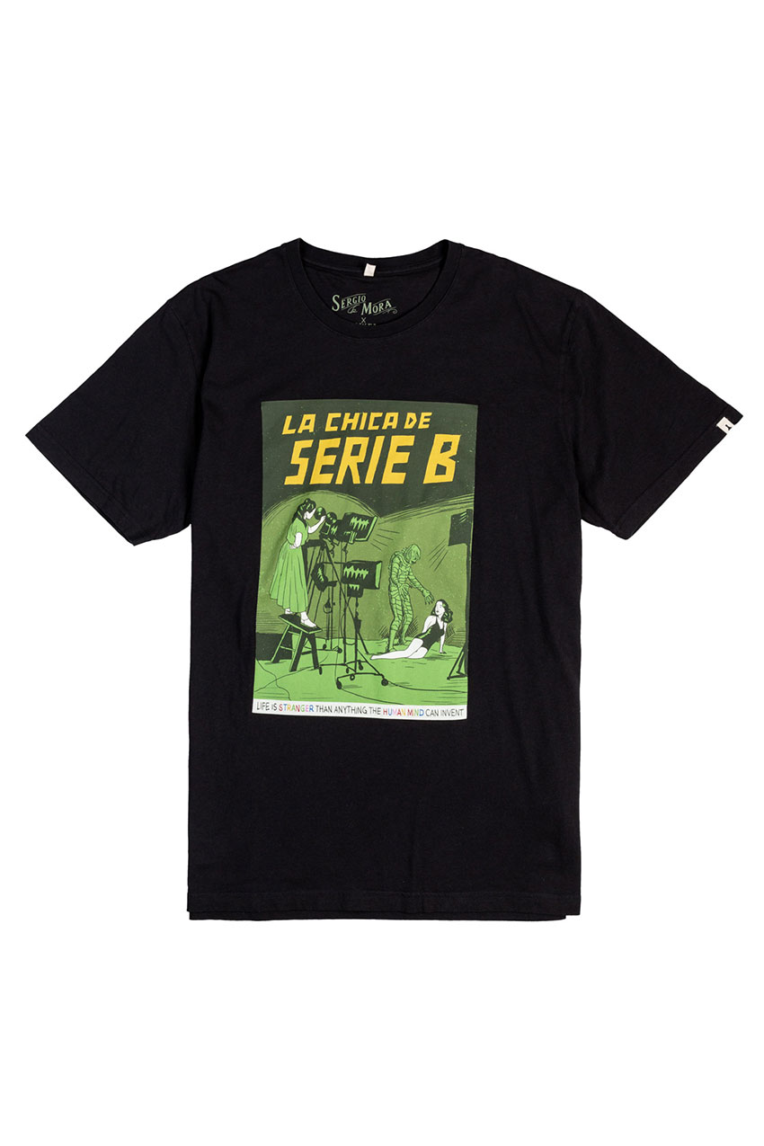 Camiseta Serie-B Pirate Black by Sergio Mora 01 Camiseta Serie-B Pirate Black by Sergio Mora 01