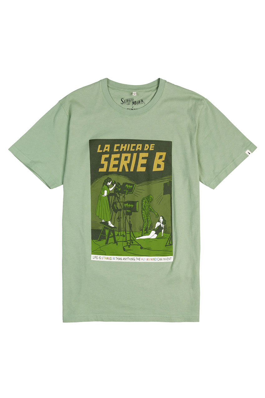 Camiseta Serie-B Reseda Green by Sergio Mora 00 Camiseta Serie-B Reseda Green by Sergio Mora 00
