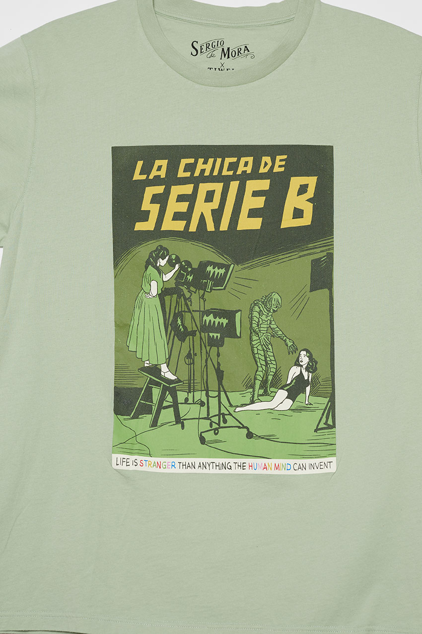 Camiseta Serie-B Reseda Green by Sergio Mora 02 Camiseta Serie-B Reseda Green by Sergio Mora 02