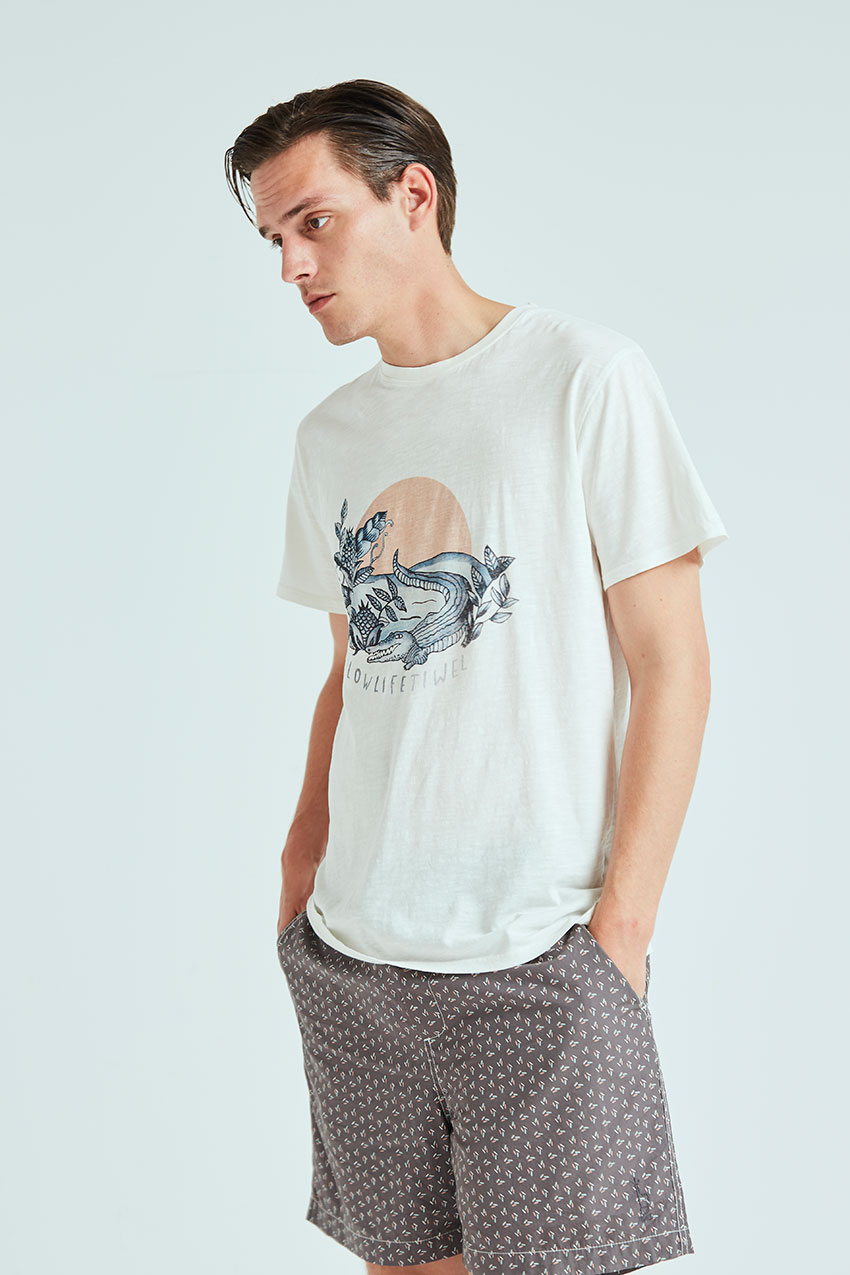 Camiseta Slow Life Tiwel snow white 02 Camiseta Slow Life Tiwel snow white 02