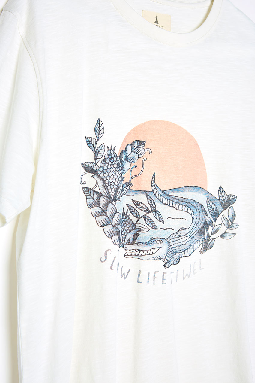 Camiseta Slow Life Tiwel snow white 03 Camiseta Slow Life Tiwel snow white 03