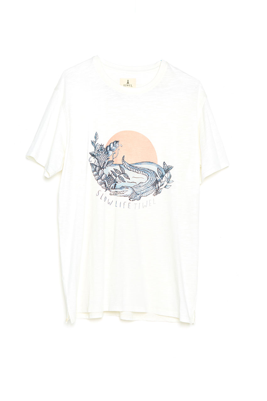Camiseta Slow Life Tiwel snow white Camiseta Slow Life Tiwel snow white