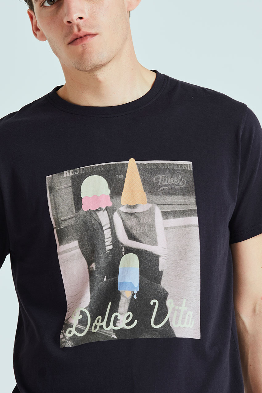 Camiseta Smile Tiwel Faded Black 02 Camiseta Smile Tiwel Faded Black 02