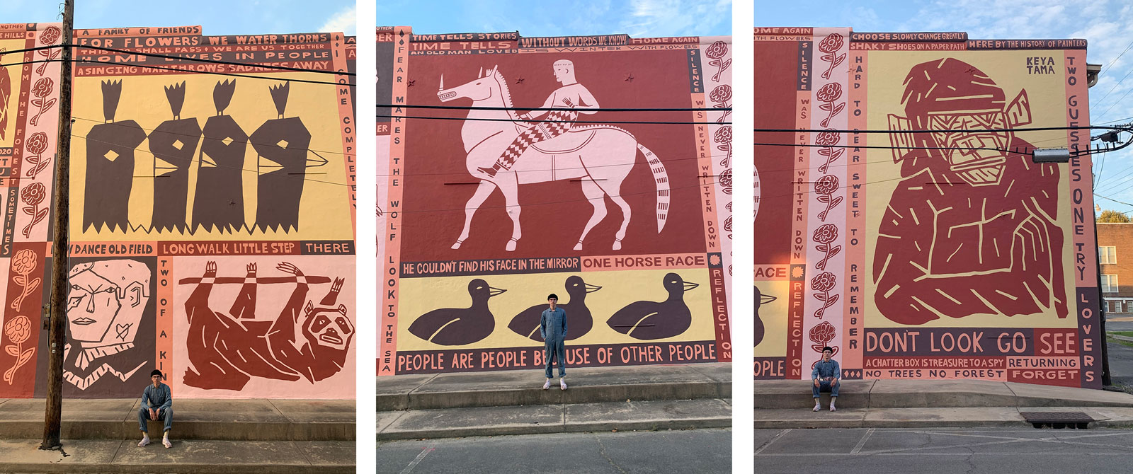 Keya Tama artista mural wall
