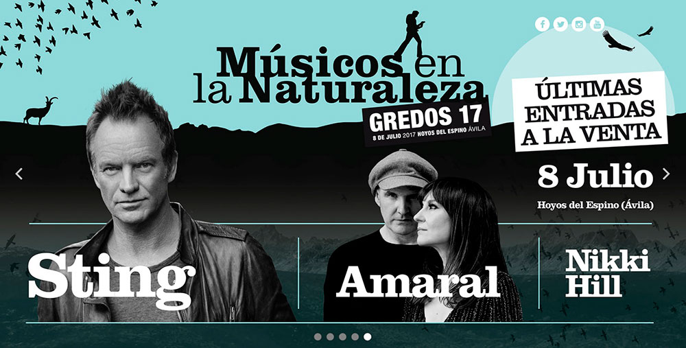 Músicos en la Naturaleza sting amaral