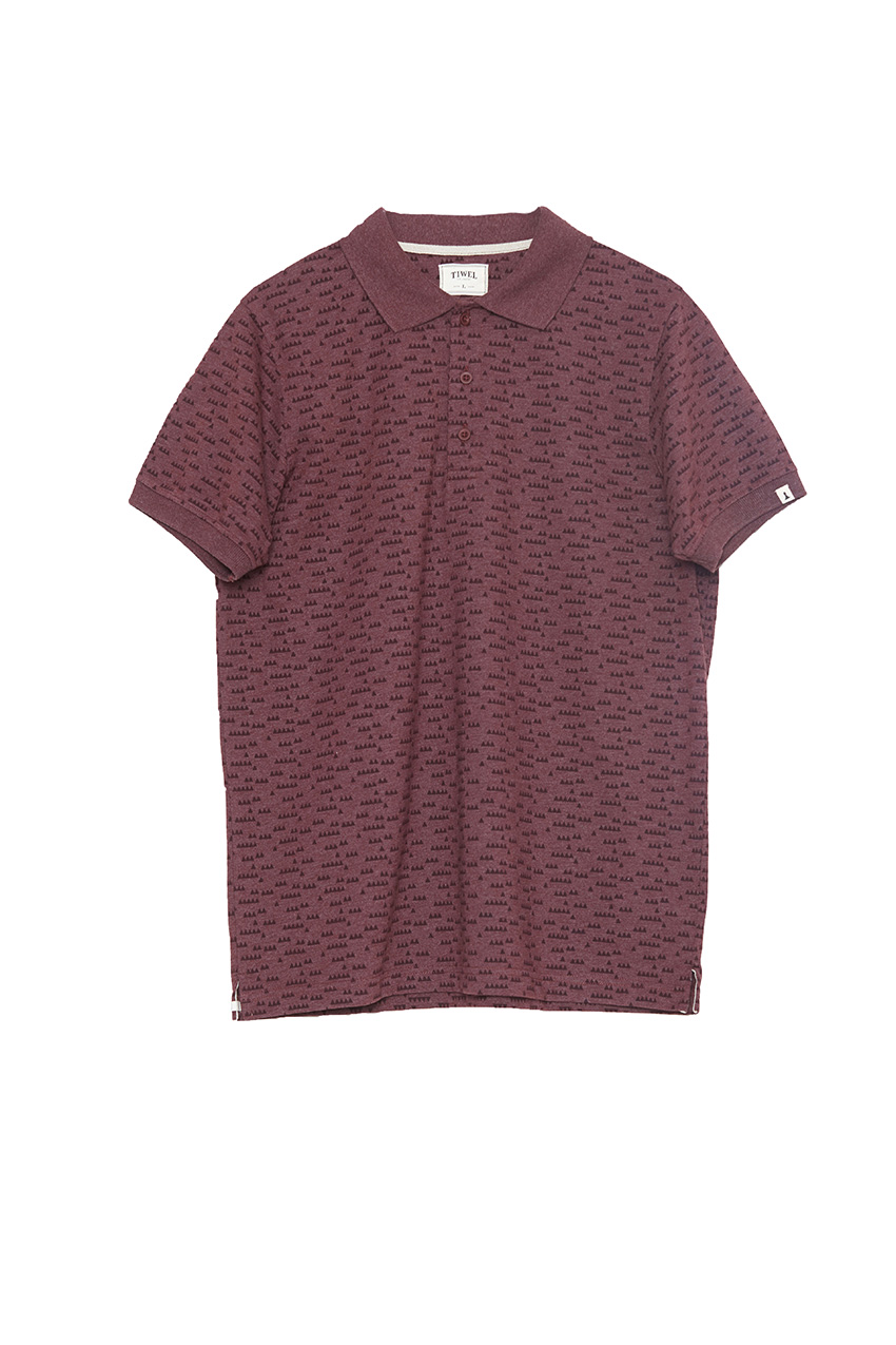 Polo Grat Tibetan Red Melange Polo Grat Tibetan Red Melange