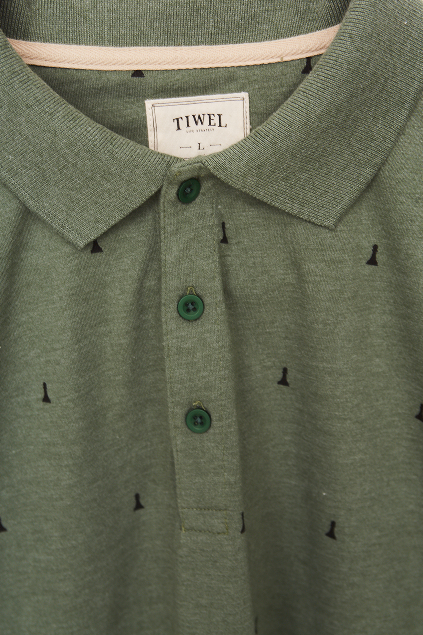 Polo Hube Tiwel Ivy Green Melange 06 Polo Hube Tiwel Ivy Green Melange 06