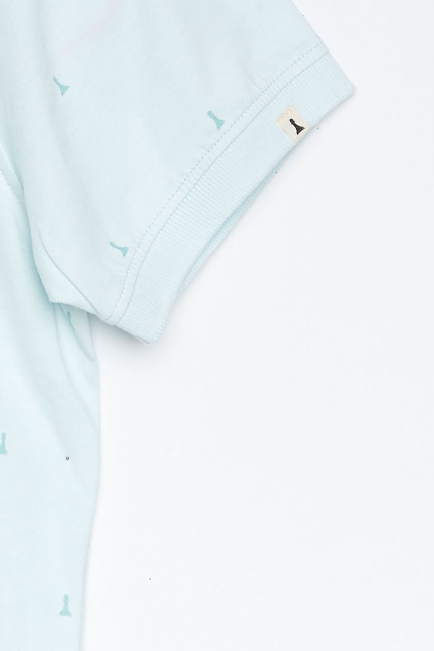 Polo Hube Tiwel ice blue melange 03 Polo Hube Tiwel ice blue melange 03