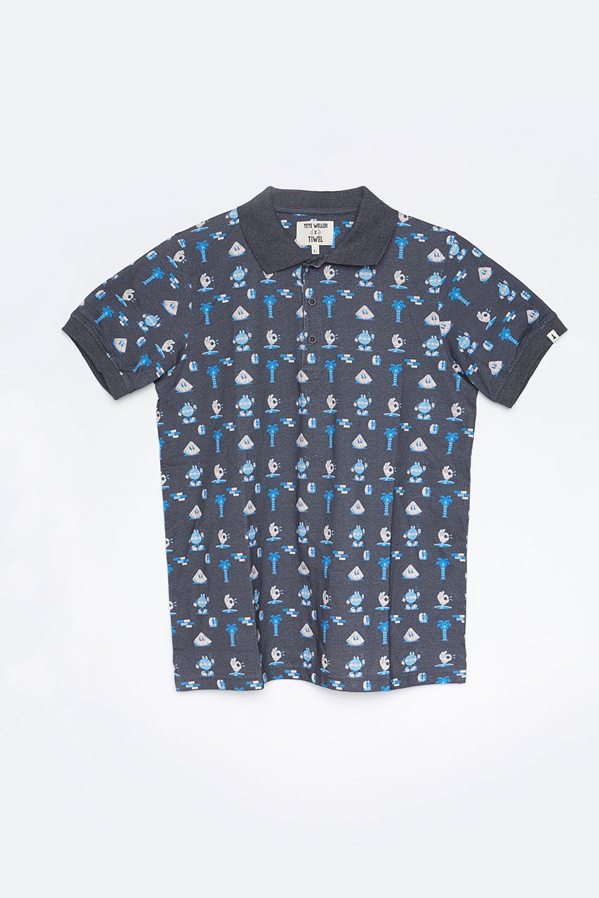Polo Polit Tiwel Yeye Weller dark blue Polo Polit Tiwel Yeye Weller dark blue