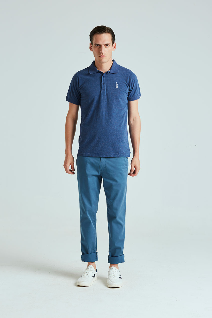 Polo Slick Tiwel dark navy nappy 01 Polo Slick Tiwel dark navy nappy 01