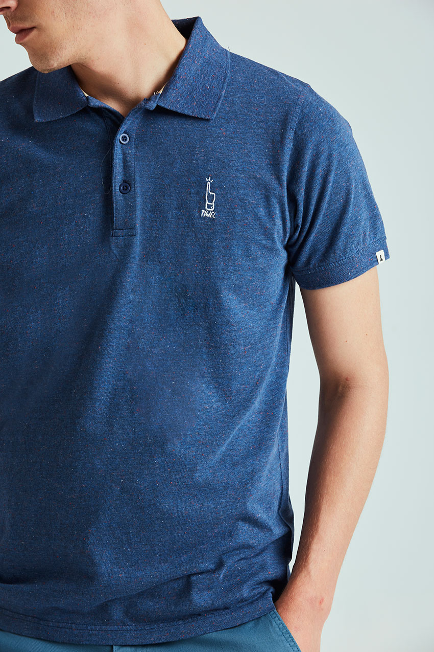 Polo Slick Tiwel dark navy nappy 02 Polo Slick Tiwel dark navy nappy 02