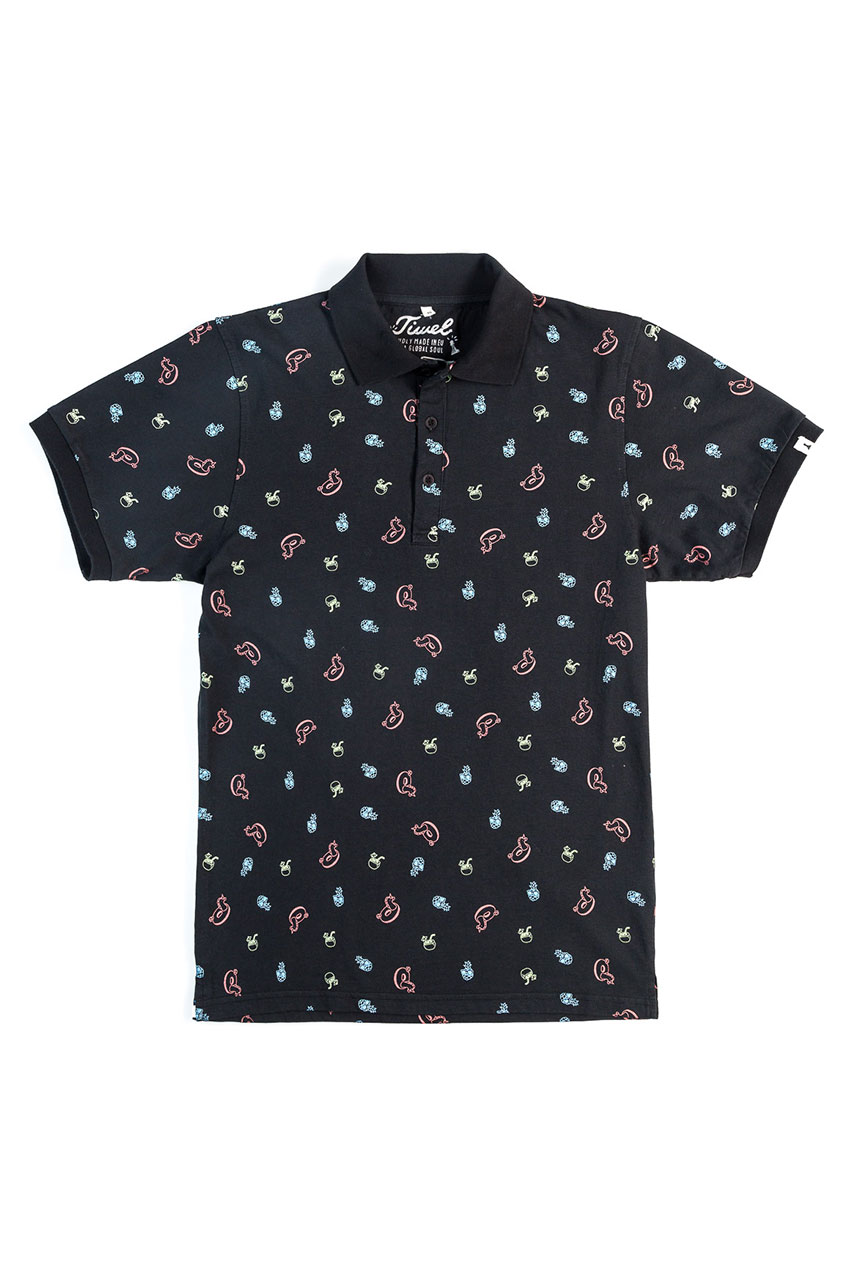 Polo Surat Pirate Black 01 Polo Surat Pirate Black 01