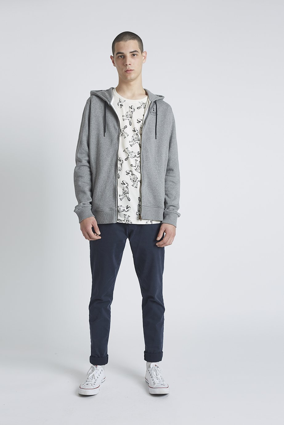 Sudadera Brighton Tiwel grey melange 01 Sudadera Brighton Tiwel grey melange 01