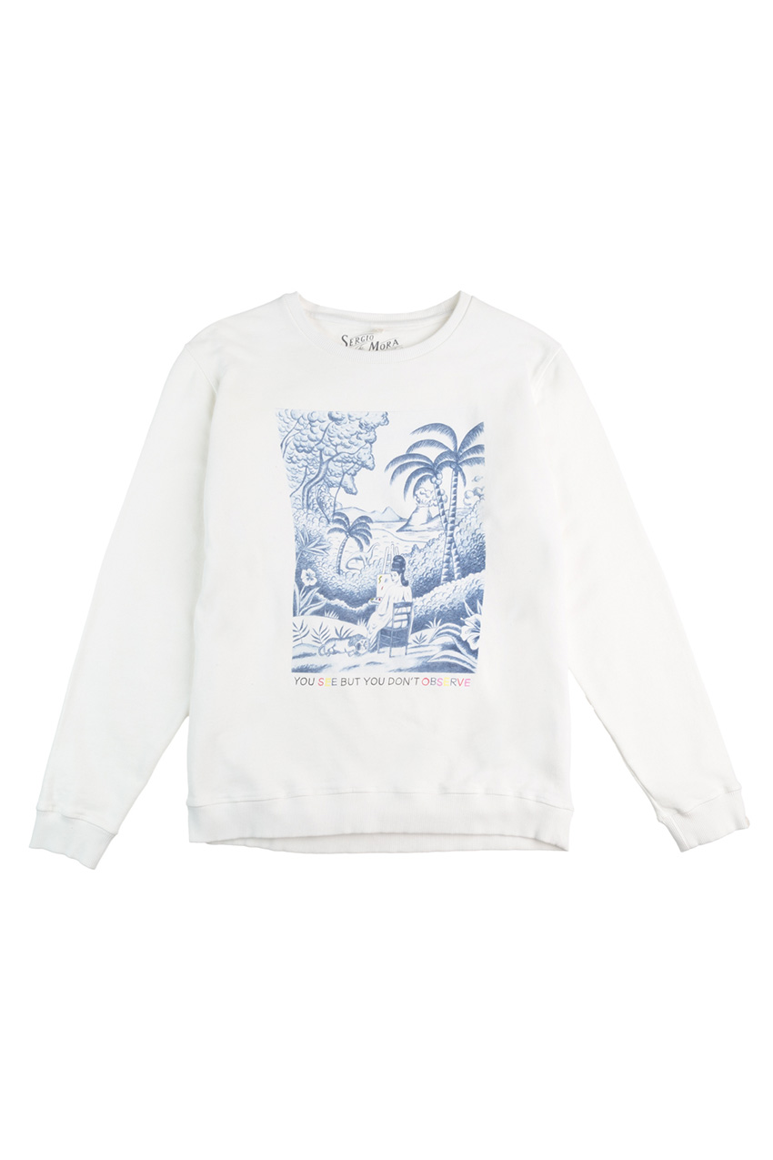 Sudadera Cluny Bright White by Sergio Mora 01 Sudadera Cluny Bright White by Sergio Mora 01