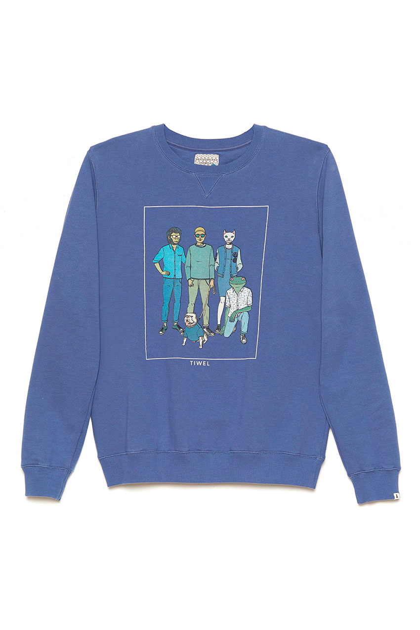Sudadera Fab-5 David Sanchez Brigade Blue 01 Sudadera Fab-5 David Sanchez Brigade Blue 01