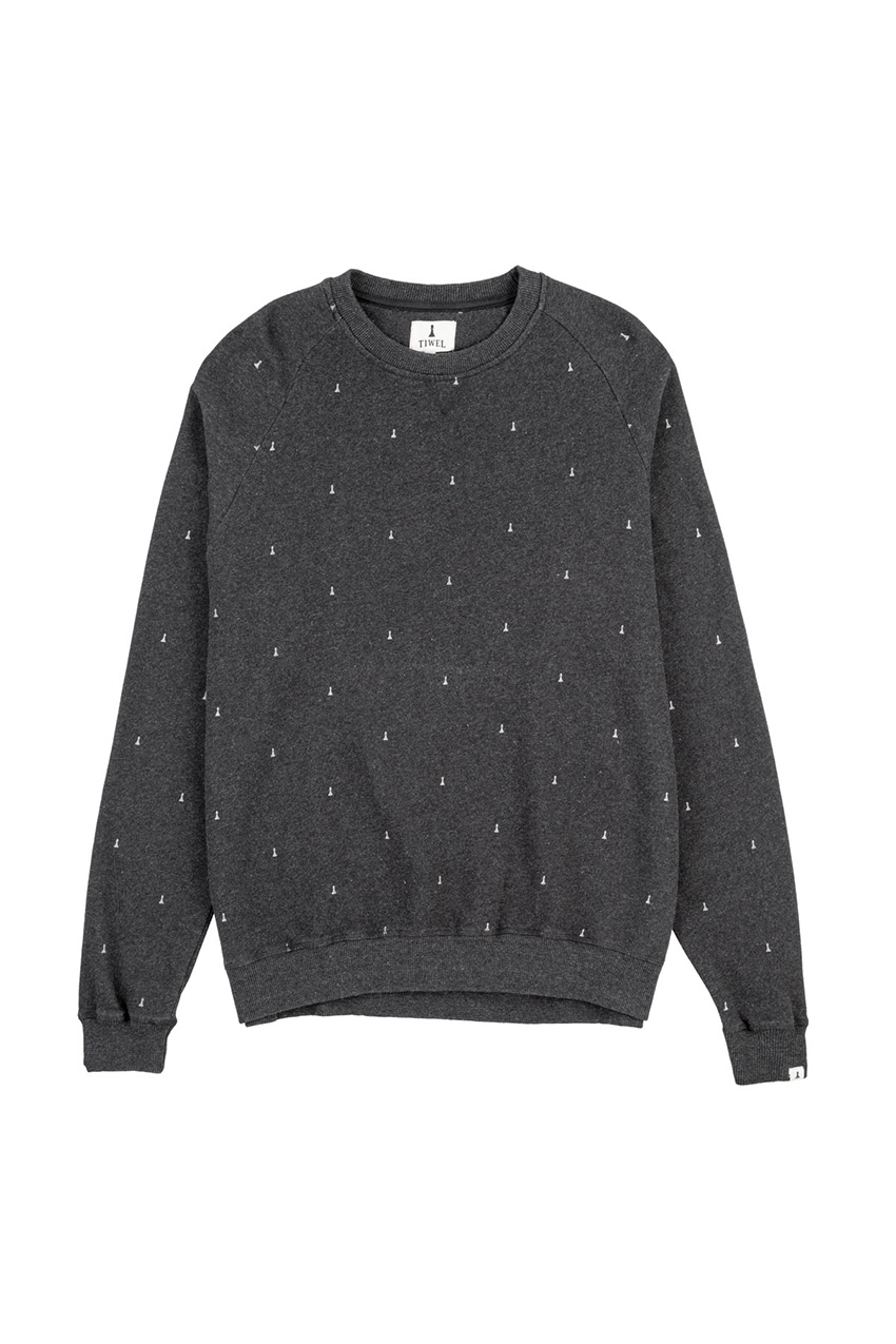 Sudadera Peones Faded Black Melange 01 Sudadera Peones Faded Black Melange 01