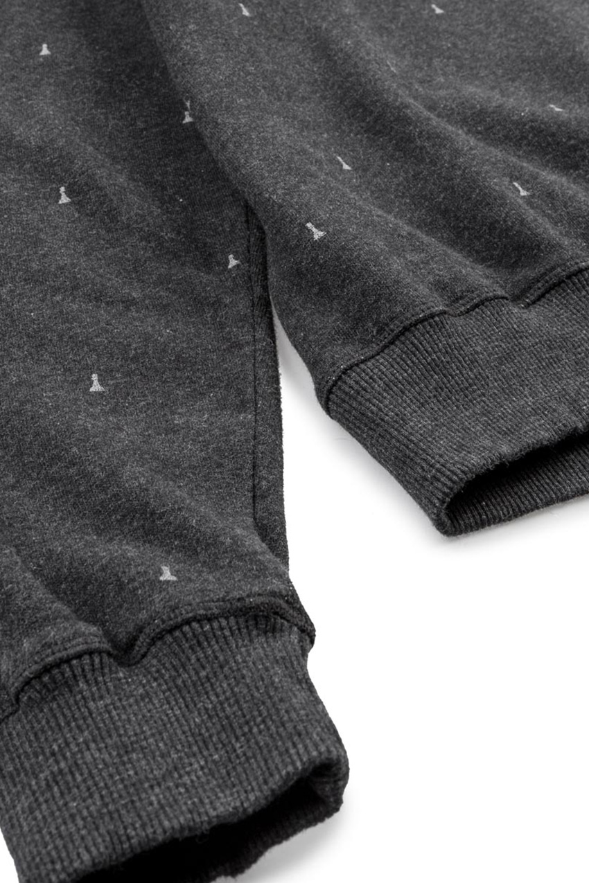 Sudadera Peones Faded Black Melange 04 Sudadera Peones Faded Black Melange 04
