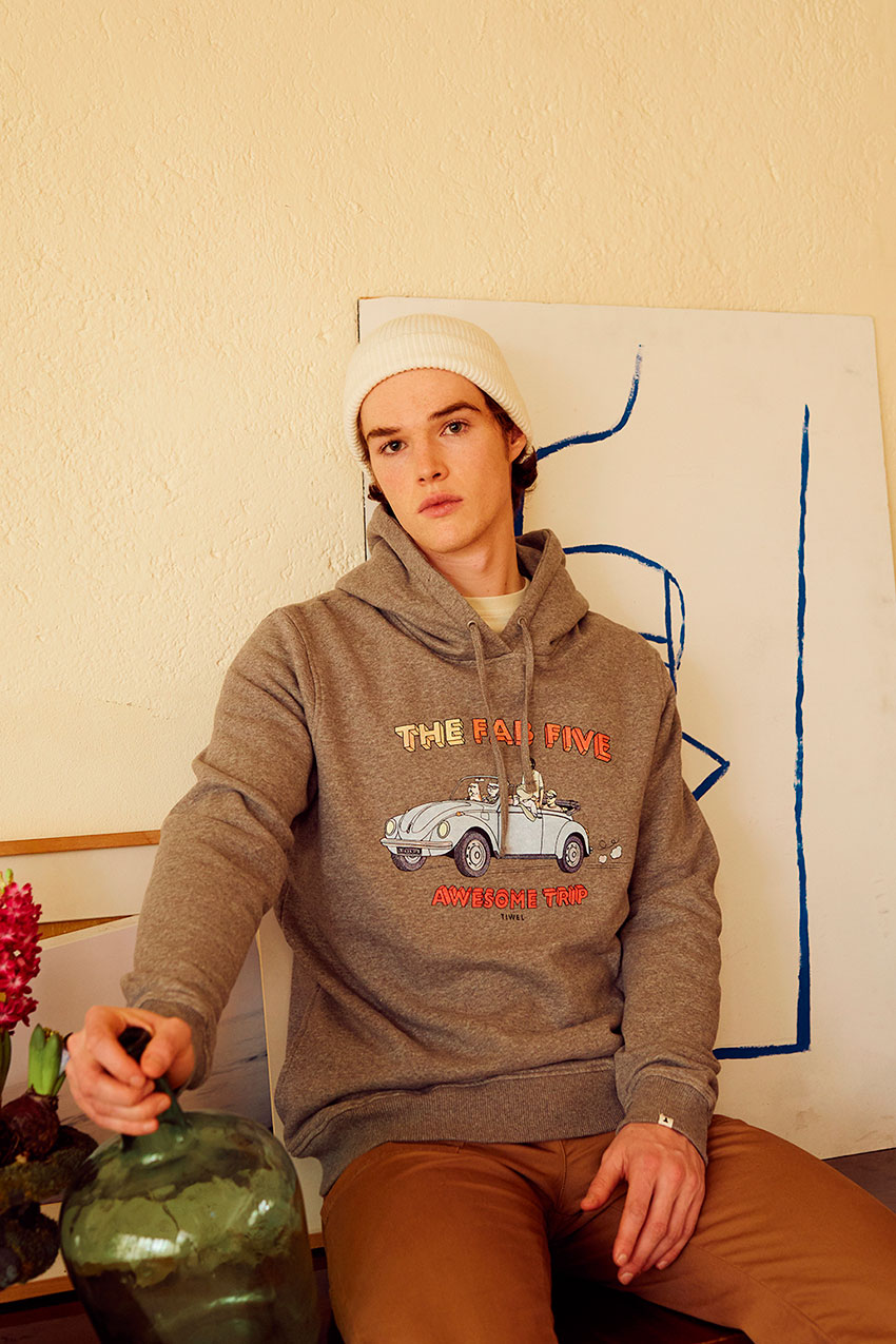 Sudadera Wolks David Sanchez Mid Grey Melange 08 Sudadera Wolks David Sanchez Mid Grey Melange 08