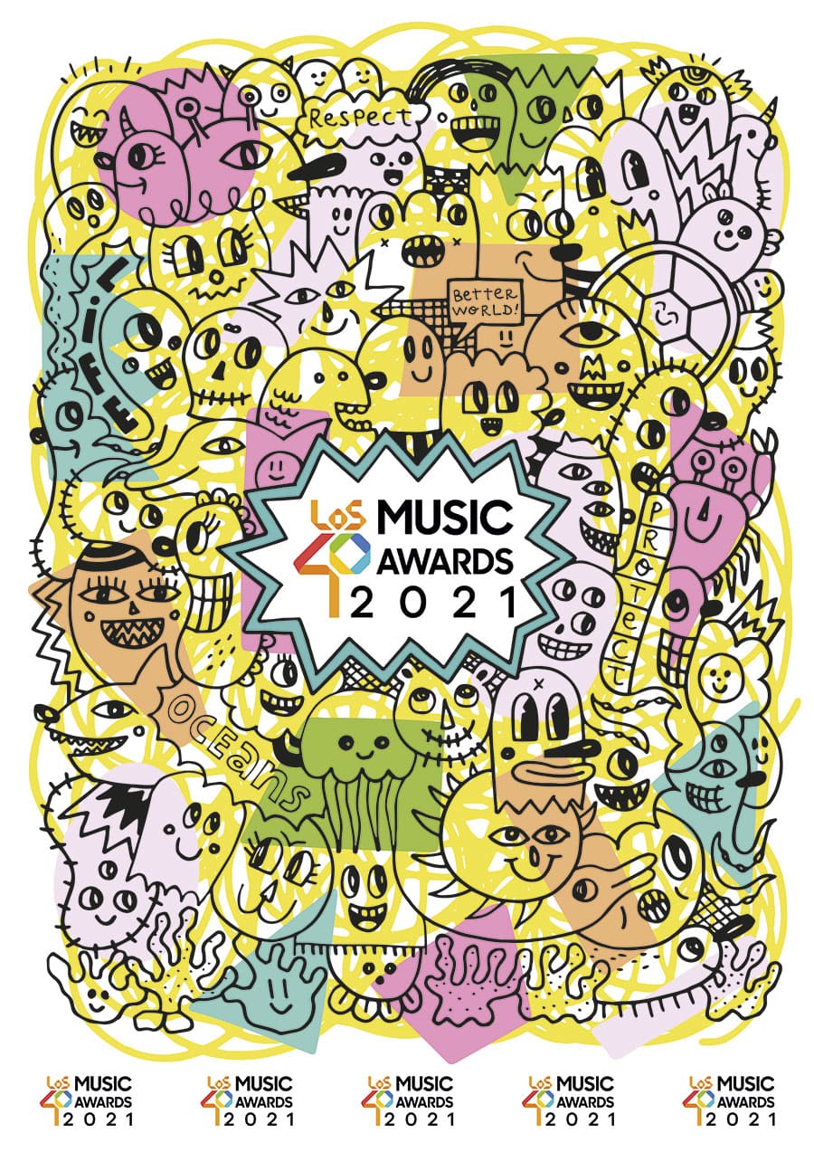 cartel-albert-pinya-Los40-music-awards