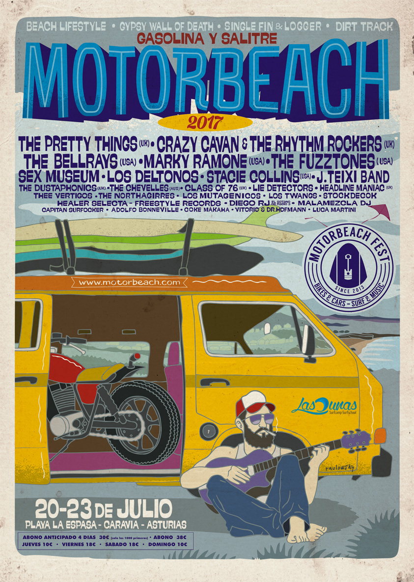 cartel motorbeach asturias