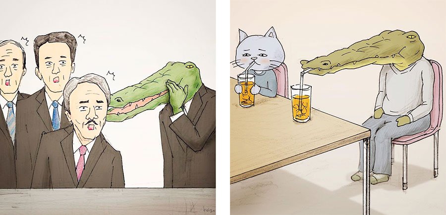 cocodrilo-Keigo-japones-ilustracion-humor-dibujo-16