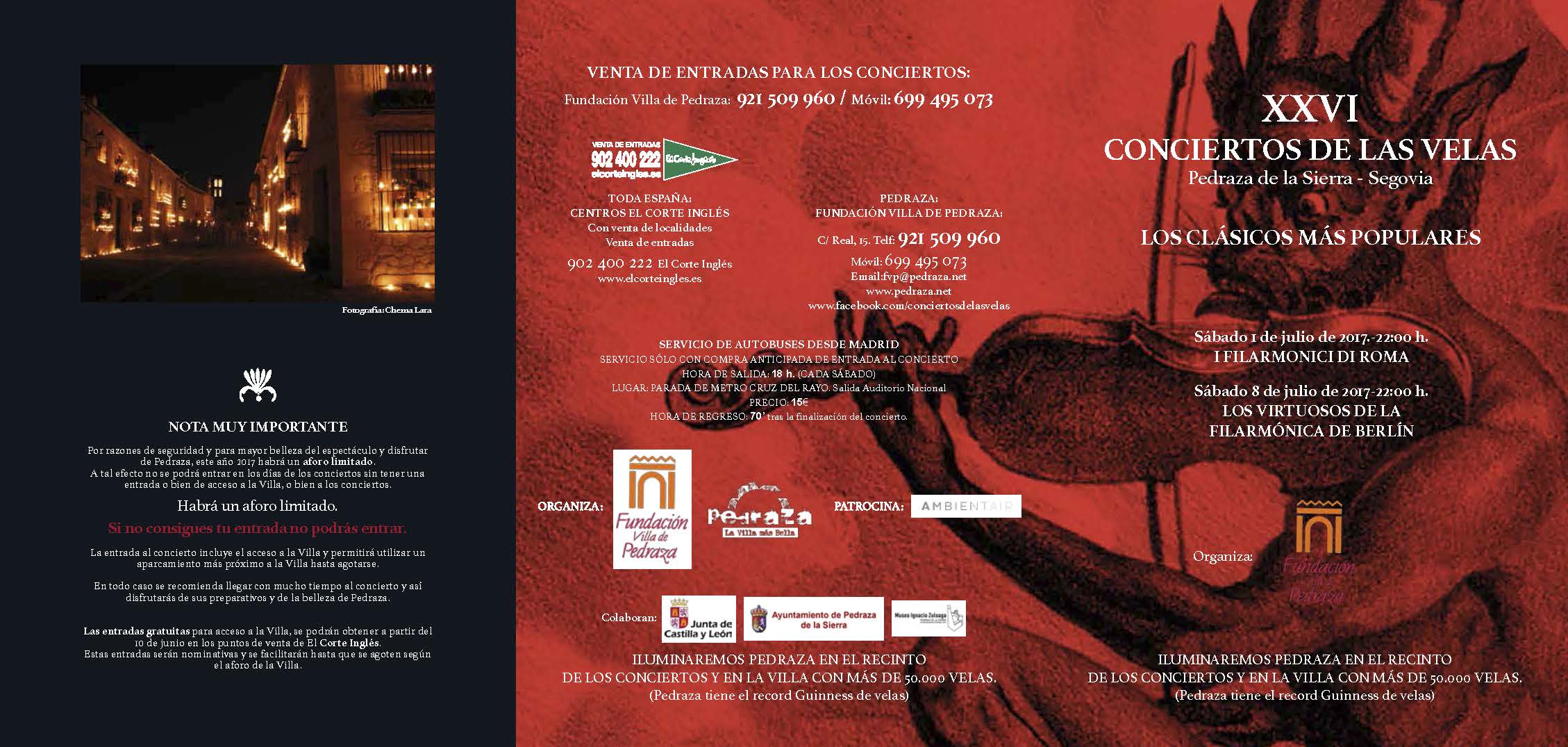 concierto de las velas pedraza 2017