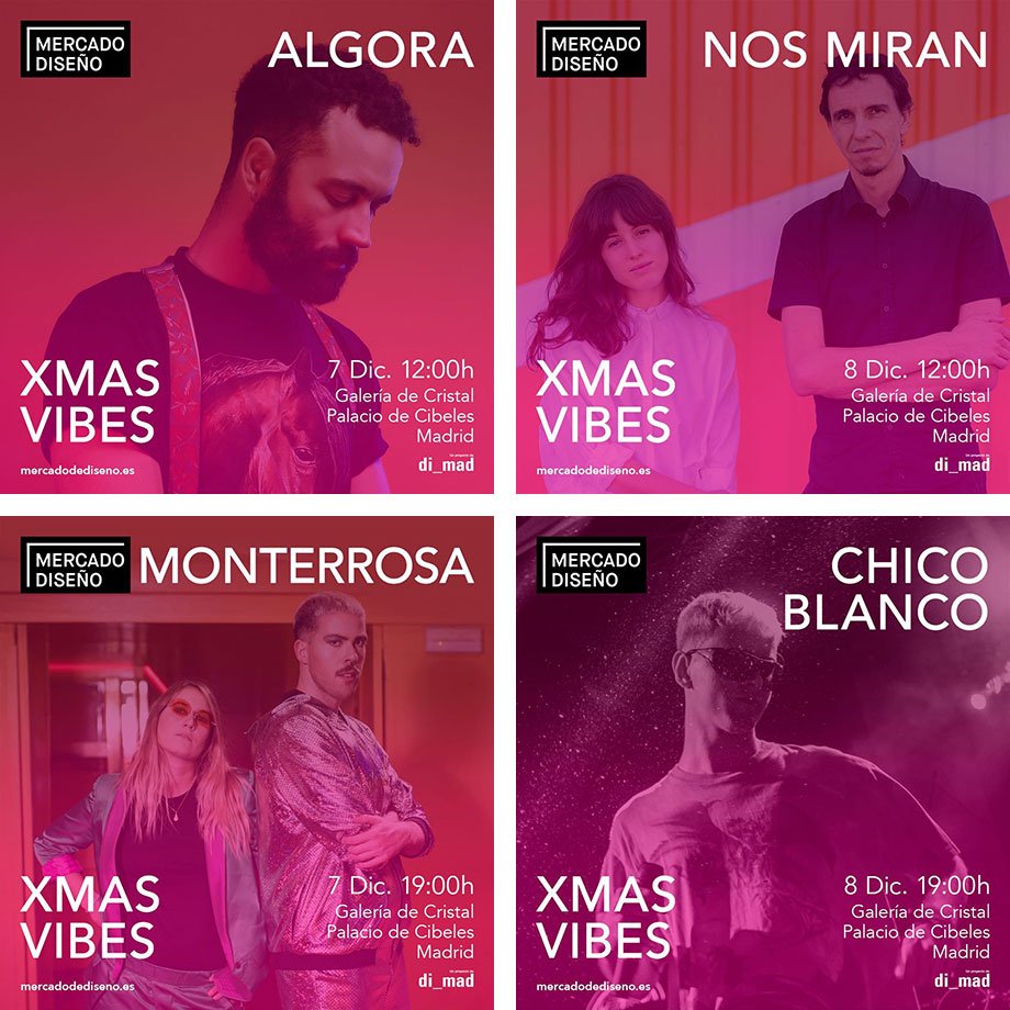 conciertos mercado del diseño xmas vibes 2019