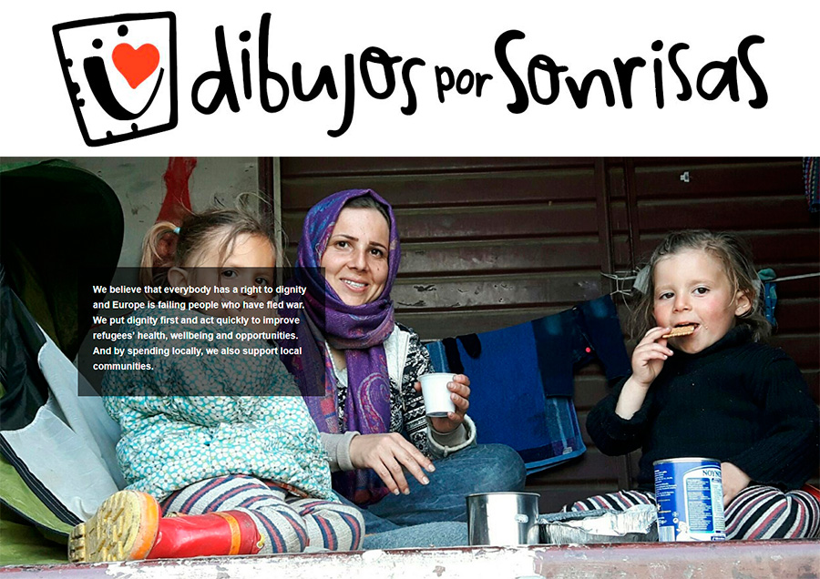 dibujos por sonrisas refugiados